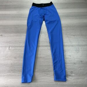Under Armour Compression Pants Womens Small Blue Black Long‎ Leggings 1297182